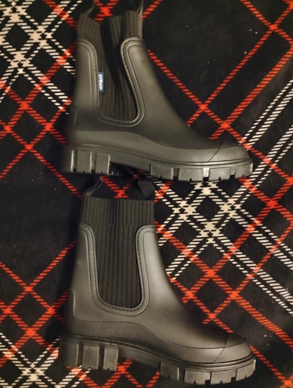 Women's Brand New Black Out Rain/Snow Boots Size 40